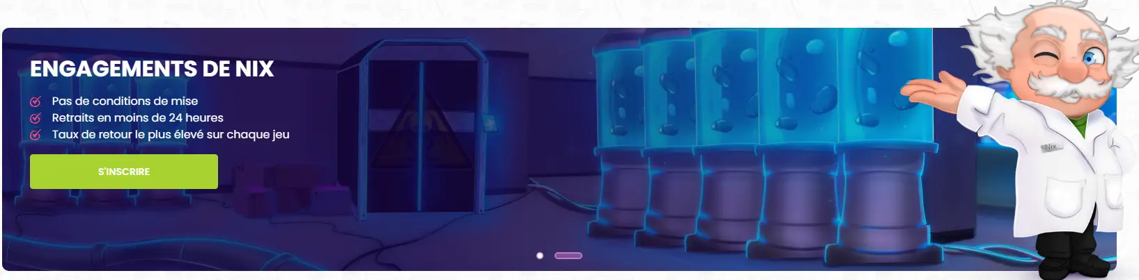 Principaux engagements du casino Madnix France