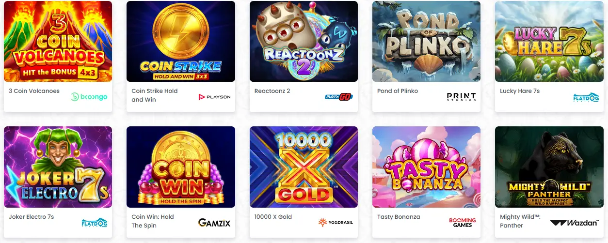 jeux de casino populaires sur Madnix Casino